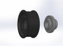 3.50" 8 Rib ZPE GripTec® 2pc ProCharger Standard L3 Black Pulley & Hub Kit