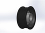 4.00" 8 Rib ZPE GripTec® 2pc ProCharger Standard L3 Black Pulley & Hub Kit