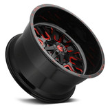 Fuel Off-Road  Stroke Black w/Red Accent Wheel in 17" - 22"