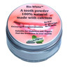 Bio-White Organic Tooth Powder Peppermint Glass Jar Plastic Free - 35g