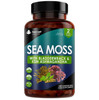 New Leaf Products Sea Moss Bladderwrack & KSM Ashwagandha - 120 Vegan Capsules