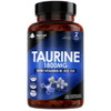 New Leaf Products Taurine Capsules 1800mg + Vitamin B1 B12 & D3 - 120 Capsules