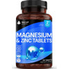 New Leaf Products Magnesium & Zinc 516mg Elemental 160mg - 120 Tablets