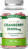 Nature's Truth Cranberry Extract 30000mg with Vitamin C - 60 Capsules