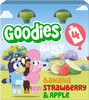 Goodies Bluey Kids Banana Strawberry & Apple Pouches - (4x100g each)