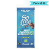 Plamil So Free Milk Alternative Chocolate Organic Fairtrade - Pack of 12 (80g each)