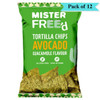Mister Free'd Tortilla Chips Avocado - Pack of 12 (135g each)