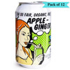 Oxfam Fair Trade Organic Apple Ginger - Pack of 12 (330ml each)