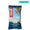Clif Bar Peanut Butter Dark Choc with Dried Bananas - Pack of 12 (68g each)
