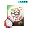 Giving Tree Snacks Freeze Dried Dragon Fruit Crisps - Pack of 12 (18g each)