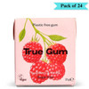 True Gum Vegan Sugar Free Chewing Gum Raspberry & Vanilla - Pack of 24 (21g each)