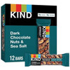 Kind Dark Chocolate Nuts & Sea Salt Bar - Pack of 12 (40g each)