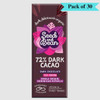 Seed & Bean 72% Dark Cacao Chocolate Bar - Pack of 30 (25g each)