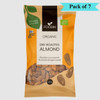 Foodin Organic Dry Roasted Almonds - Pack of 7 (140g each)