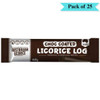 The Great Australian Licorice Chocolate Coated Liquorice Log - Pack of 25 (40g each)