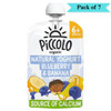 Piccolo Organic Natural Yoghurt Blueberry & Banana Stage 1 - Pack of 7 (100g each)