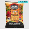 Human Nature Smoky BBQ Pea Rings - Pack of 10 (100g each)