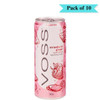 Voss Sparkling Strawberry Ginger - Pack of 10 (330ml each)