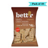 Bettr Wholegrain Crackers with Seeds - Pack of 10 (150g each)