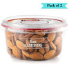 Tropgo Foods Raw Almonds - Pack of 2 (180g each)