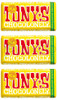 Tonys Chocolonely Almond Honey Nougat Chocolate Bar 32% - Pack of 3 (180g each)