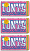 Tonys Chocolonely White Chocolate Raspberry Popping Candy Chocolate Bar - Pack of 3 (180g each)