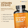 Vitamin Planet Vitamin D3 & K2 (MK-7), 4000IU + 200mcg,- 365 Tablets