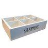 Clipper Wooden 6 Compartment Display Box