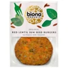 Biona Organic Red Lentil Sun Seed Burgers - 160g