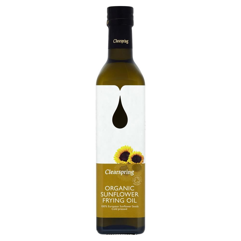 Clearspring Organic Sunflower Frying Oil 500ml Blukoo