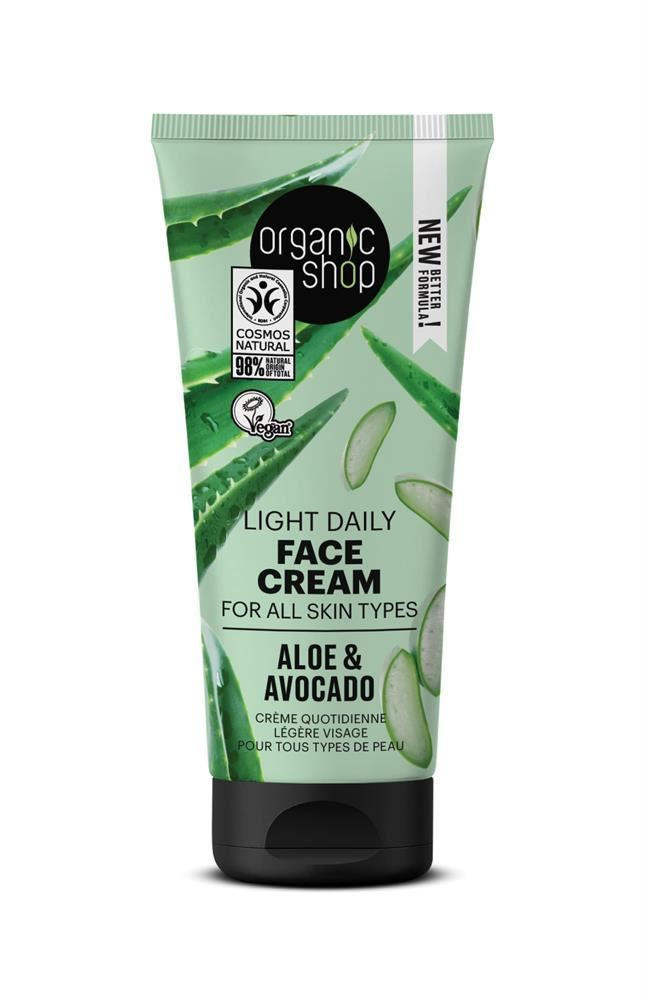 Organic Shop Tagescreme Mit Avocado & Aloe – Für Alle Hauttypen, 50 Ml