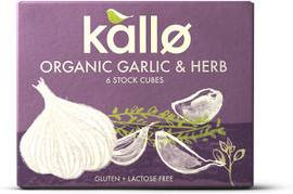 Kallo Organic Garlic & Herb 6 Stock Cubes - 66g Kallo Organic Garlic & Herb 6 Stock Cubes - 66g