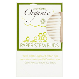 Simply Gentle Organic Cotton Buds - Pack of 200 Simply Gentle Organic Cotton Buds - Pack of 200