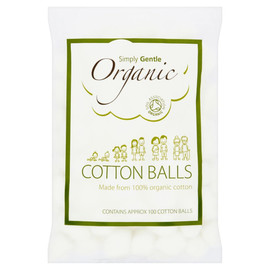Simply Gentle Organic Cotton Balls - 100 Balls Simply Gentle Organic Cotton Balls - 100 Balls