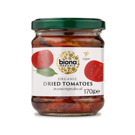 Biona Organic Dried Tomatoes in Extra Virgin Olive Oil - 170g Biona Organic Dried Tomatoes in Extra Virgin Olive Oil - 170g