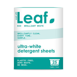 Wash With Leaf Bio Brilliant White Laundry Detergent Sheets - 25 Washes Wash With Leaf Bio Brilliant White Laundry Detergent Sheets - 25 Washes