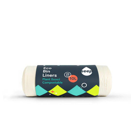 Seep 10L Compostable Bin Liners - 25 Bags (Pack of 5)