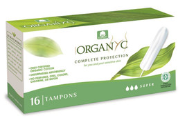 Organyc Tampons (Non Applicator) Super - 16 Tampons Organyc Tampons (Non Applicator) Super - 16 Tampons