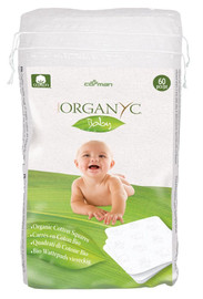Organyc Baby Organic Cotton Squares - 60 Pieces Organyc Baby Organic Cotton Squares - 60 Pieces