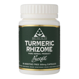 Bio Health Turmeric Rhizome 500mg - 60 Capsules Bio Health Turmeric Rhizome 500mg - 60 Capsules