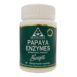 Bio Health Papaya Enzymes 120mg - 60 Capsules Bio Health Papaya Enzymes 120mg - 60 Capsules