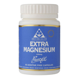 Bio Health Extra Magnesium 100mg - 60 Capsules Bio Health Extra Magnesium 100mg - 60 Capsules