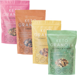 Keto Hana Mix Pack 2 - Raspberry, Cinnamon, Peanut Butter & Coconut & Almond Keto Hana Mix Pack 2 - Raspberry, Cinnamon, Peanut Butter & Coconut & Almond