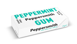 Peppersmith Gum Peppermint - 15g (Pack of 12) Peppersmith Gum Peppermint - 15g (Pack of 12)