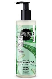 Organic Shop Aloe & Avocado Gentle Cleansing Gel - 200ml Organic Shop Aloe & Avocado Gentle Cleansing Gel - 200ml