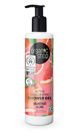 Organic Shop Grapefruit & Lime Invigorating Shower Gel - 280ml Organic Shop Grapefruit & Lime Invigorating Shower Gel - 280ml