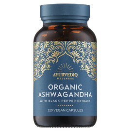 Ayurvediq Wellness Organic Ashwaganda & Black Pepper Extract - 120 Capsules Ayurvediq Wellness Organic Ashwaganda & Black Pepper Extract - 120 Capsules