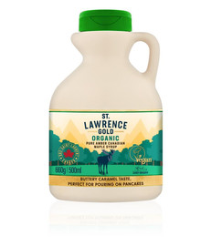 St Lawrence Gold Organic Pure Amber Canadian Maple Syrup - 500ml St Lawrence Gold Organic Pure Amber Canadian Maple Syrup - 500ml