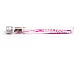 Nano-b Antibacterial Gold & Charcoal Toothbrush - Pink Nano-b Antibacterial Gold & Charcoal Toothbrush - Pink