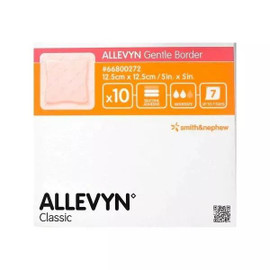 Allevyn Gentle Border (12.5cm x 12.5cm) - 10 Dressings Allevyn Gentle Border (12.5cm x 12.5cm) - 10 Dressings